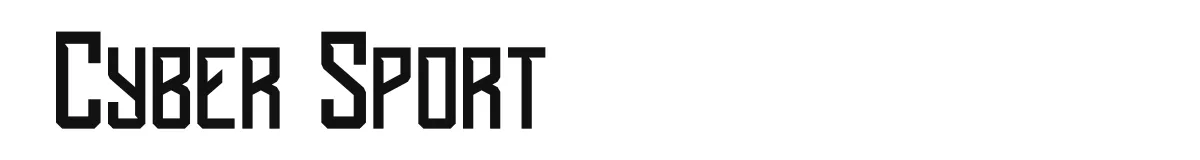 Cyber Sport original font preview