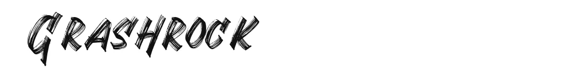 Grashrock original font preview
