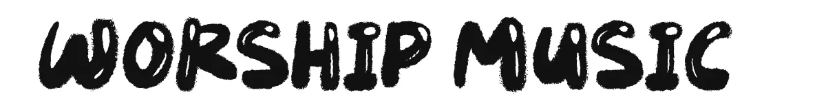 Worship Music original font preview