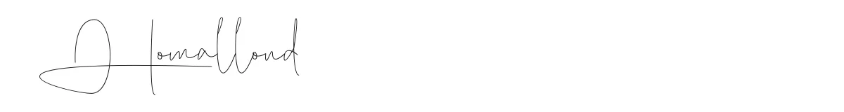 Homallond font preview