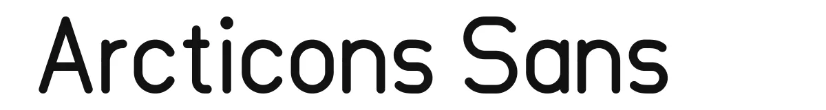 Arcticons Sans font preview