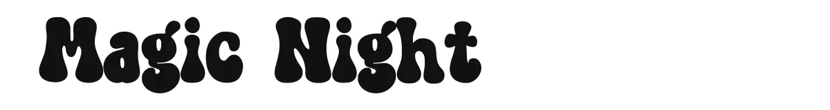 Magic Night original font preview