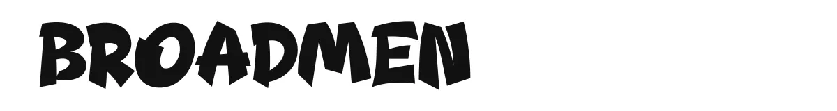 Broadmen original font preview