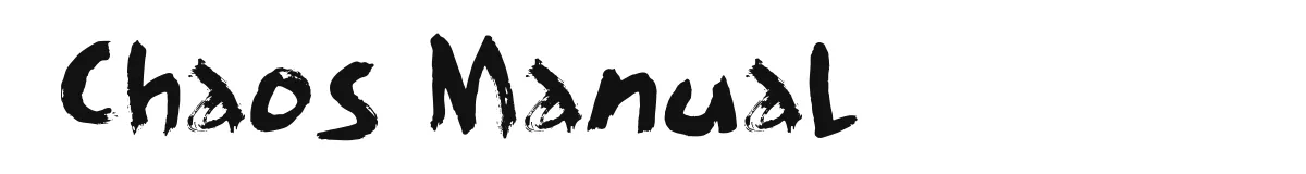 Chaos Manual font preview