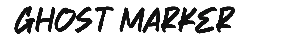 Ghost Marker font preview