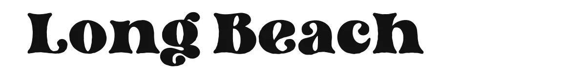 Long Beach font preview