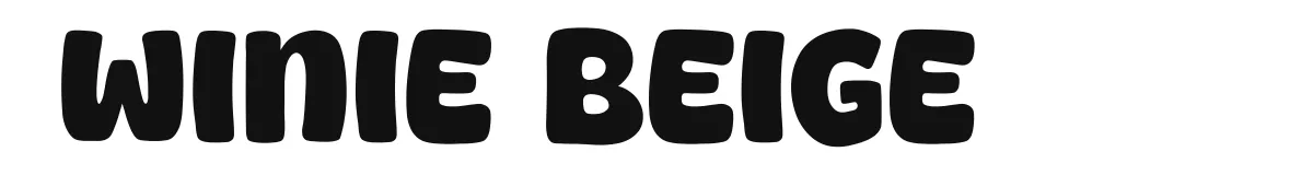 Winie Beige font preview