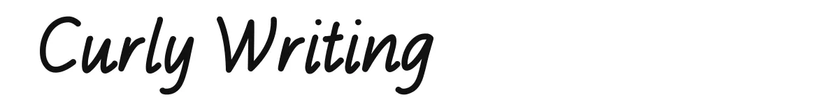 Curly Writing original font preview