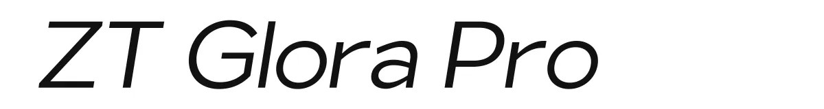 ZT Glora Pro Ztglorapro Lightitalic preview
