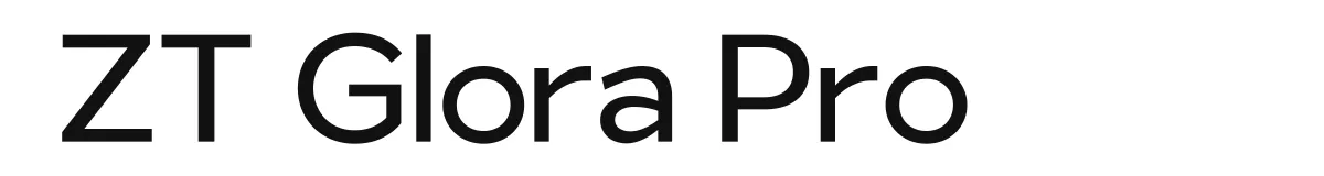 ZT Glora Pro font preview