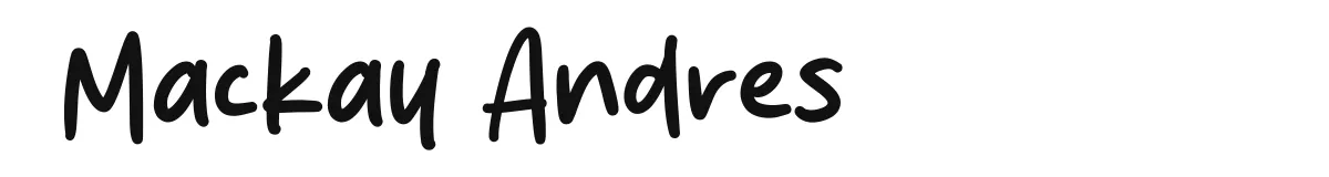 Mackay Andres font preview