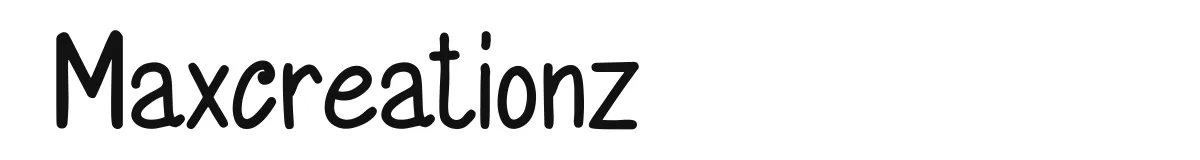 Maxcreationz font preview