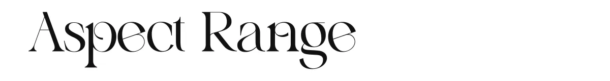 Aspect Range font preview