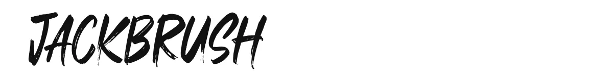 Jackbrush font preview