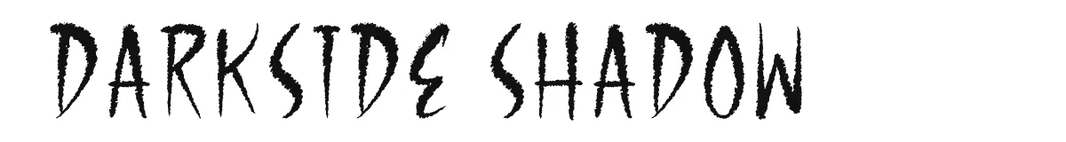 Darkside Shadow original font preview