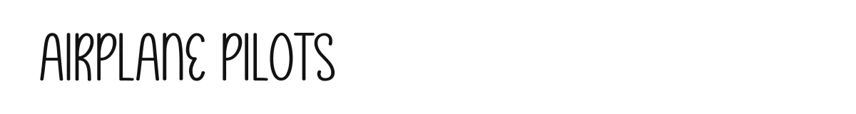 Airplane Pilots font preview