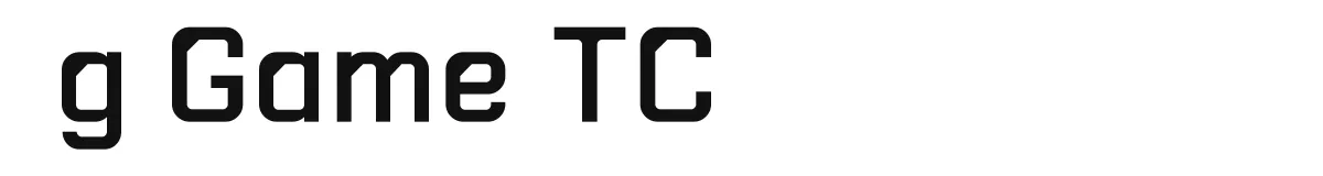 g Game TC font preview