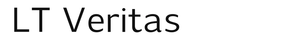 LT Veritas font preview