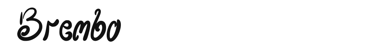 Brembo font preview