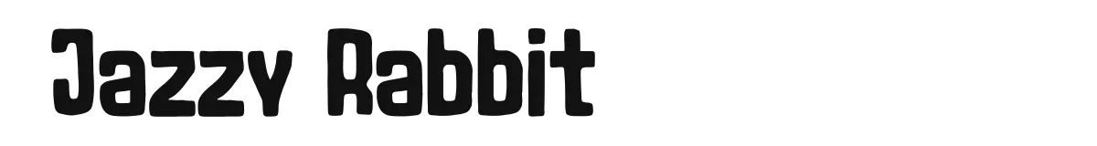 Jazzy Rabbit font preview