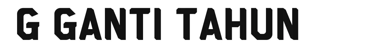 g Ganti Tahun original font preview