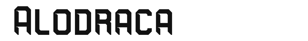 Alodraca font preview