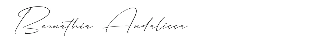 Bernathia Andalissa font preview