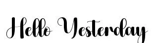 Hello Yesterday