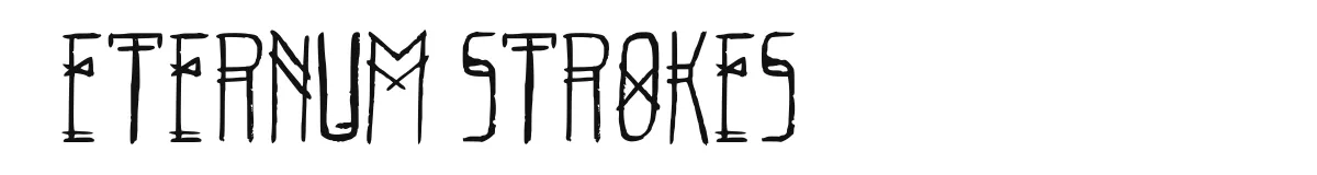 Eternum Strokes font preview