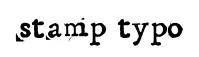 Stamp Typo