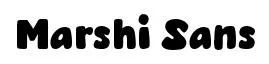 Marshi Sans font preview