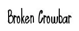 Broken Crowbar font preview