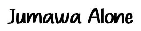 Jumawa Alone font preview