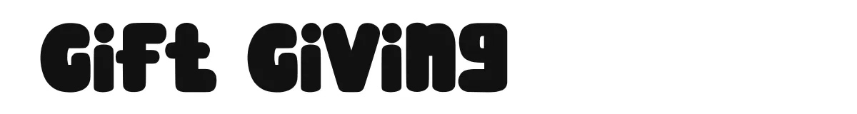 Gift Giving original font preview