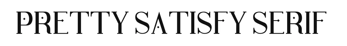 Pretty Satisfy Serif Prettysatisfy Serif preview