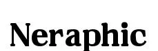 Neraphic font preview