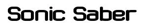 Sonic Saber font preview