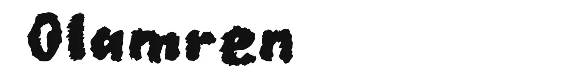 Olamren original font preview