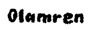 Olamren font preview