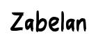 Zabelan font preview