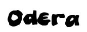 Odera font preview