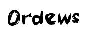 Ordews original font preview