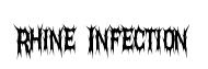 Rhine Infection original font preview