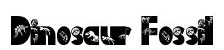 Dinosaur Fossil original font preview