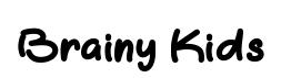 Brainy Kids original font preview
