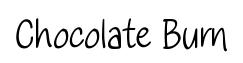 Chocolate Burn font preview