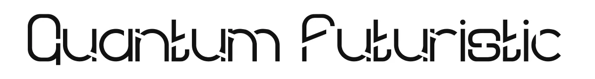Quantum Futuristic font preview