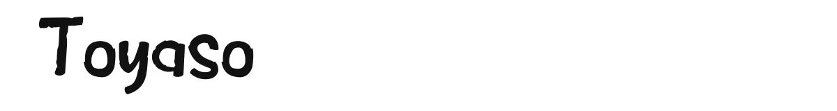 Toyaso original font preview