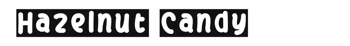 Hazelnut Candy font preview