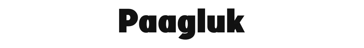 Paagluk original font preview